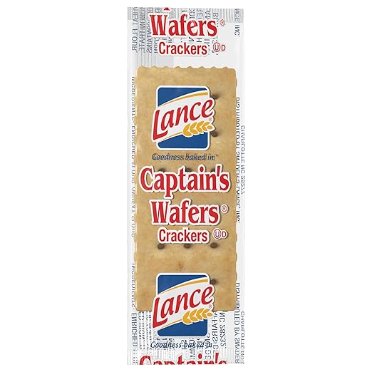 Lance Captain Wafers Original Flavor, Individual 2-Packs, 500 Packs Total, .23 Ounces Each