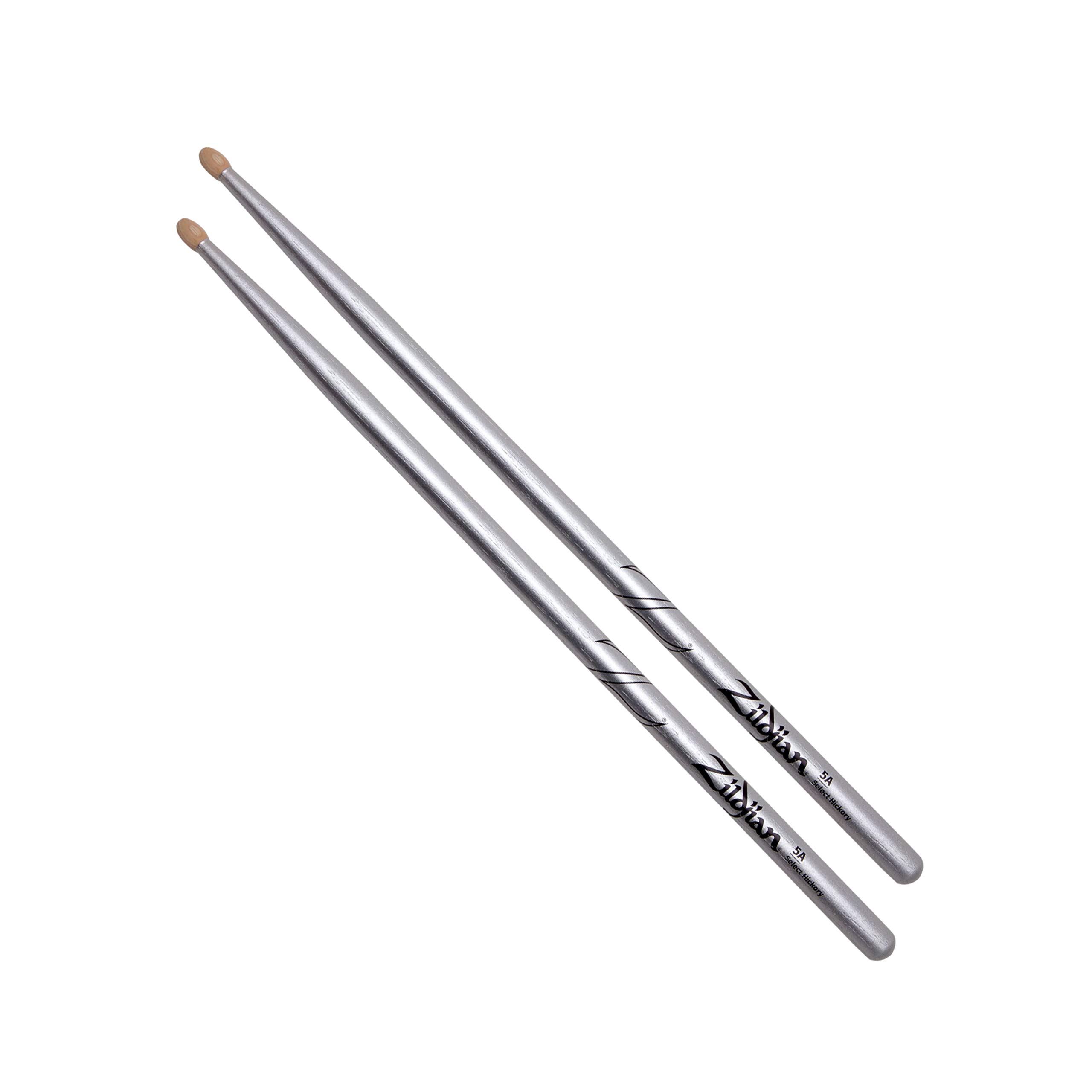 Zildjian 5A Hickory Drumsticks - Wood Tip