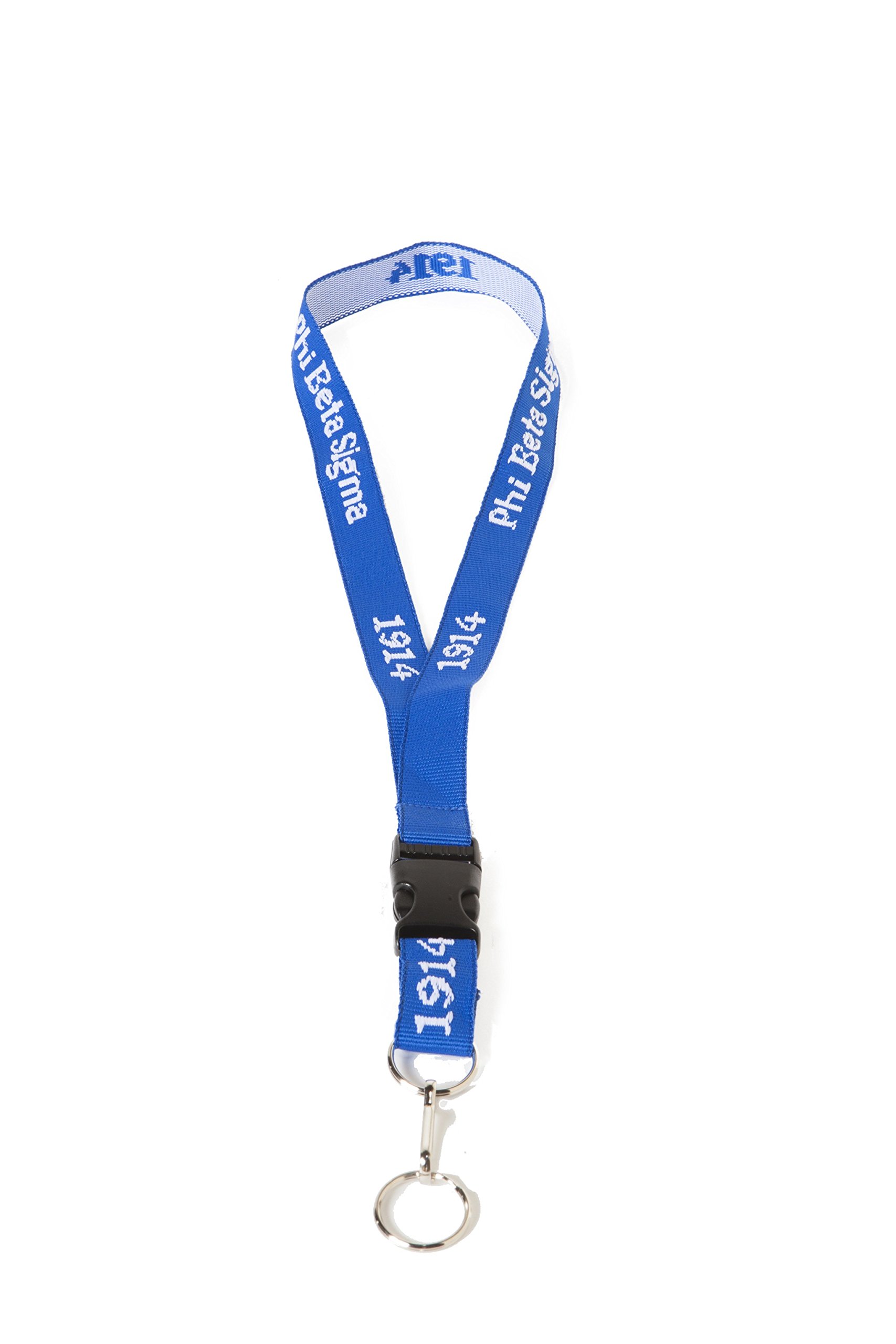 Phi Beta Sigma Fraternity New Woven Embroidered Lanyard