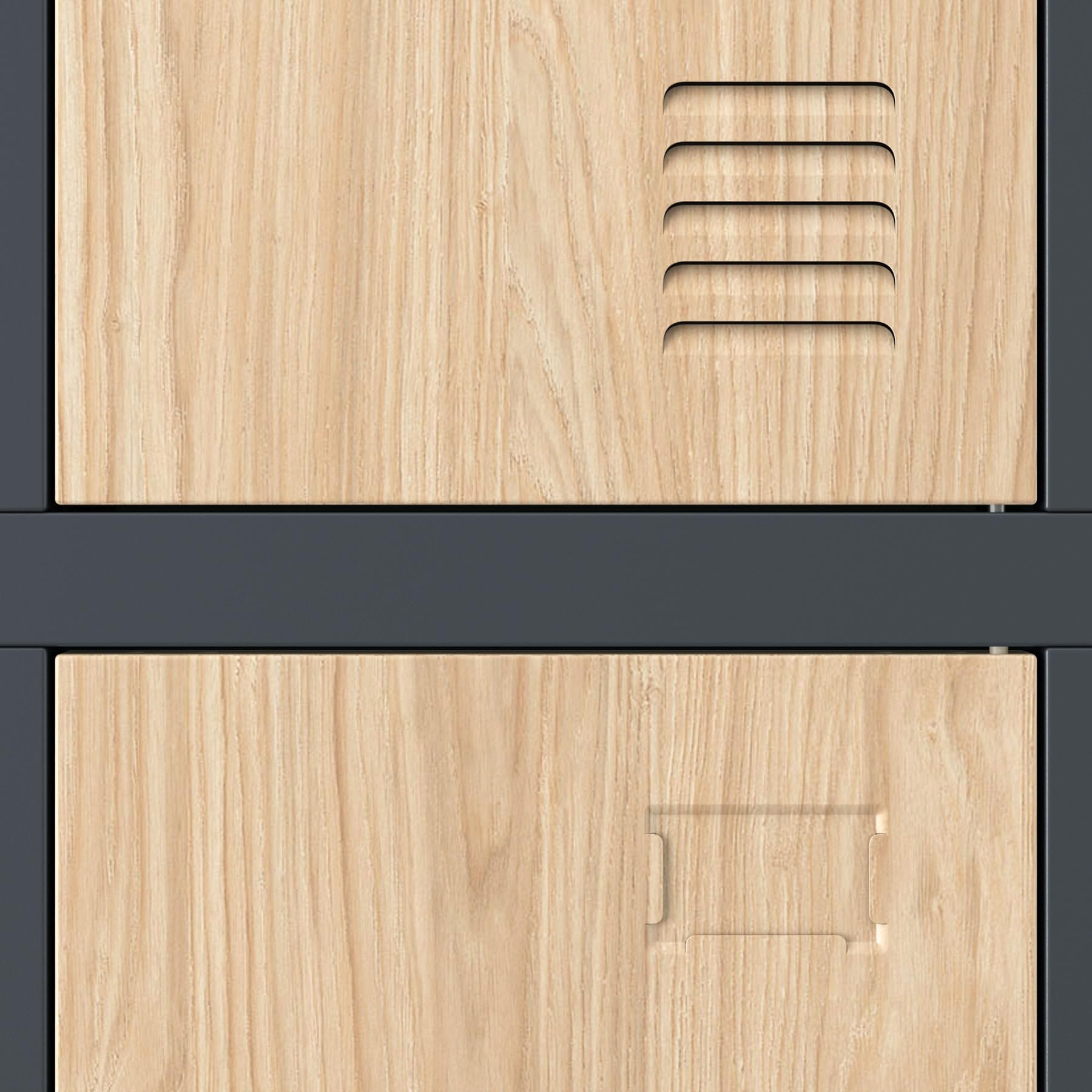 Jan Nowak szafa socjalna ubraniowa metalowa BHP 6 drzwi szafka pracownicza z zamkiem drążkiem wentylacją imiennikiem stalowa do szatni warsztatu zaplecza firmy 185 x 90 x 45 cm