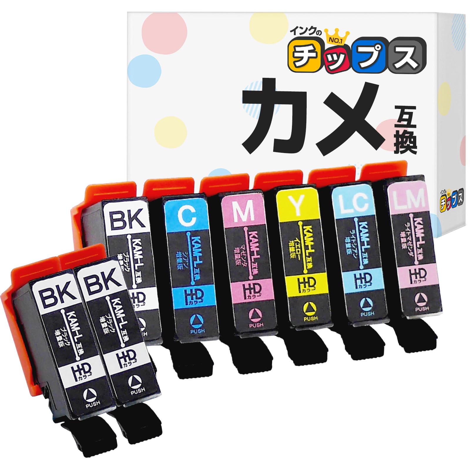 Amazon.co.jp: 【インクのチップス】 エプソン(epson)用 KAM(カメ)互換  