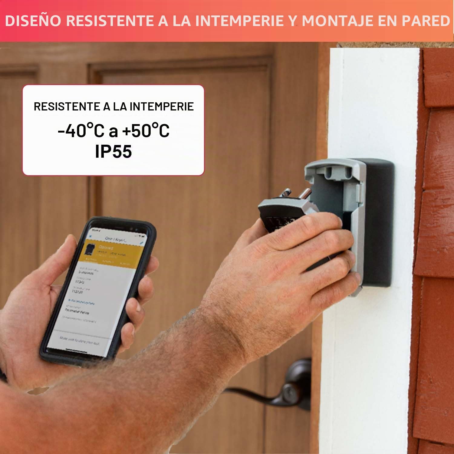 Master Lock Caja fuerte para Llaves [BLUETOOTH] [Montaje mural] - 5441EURD - Caja de seguridad Negro