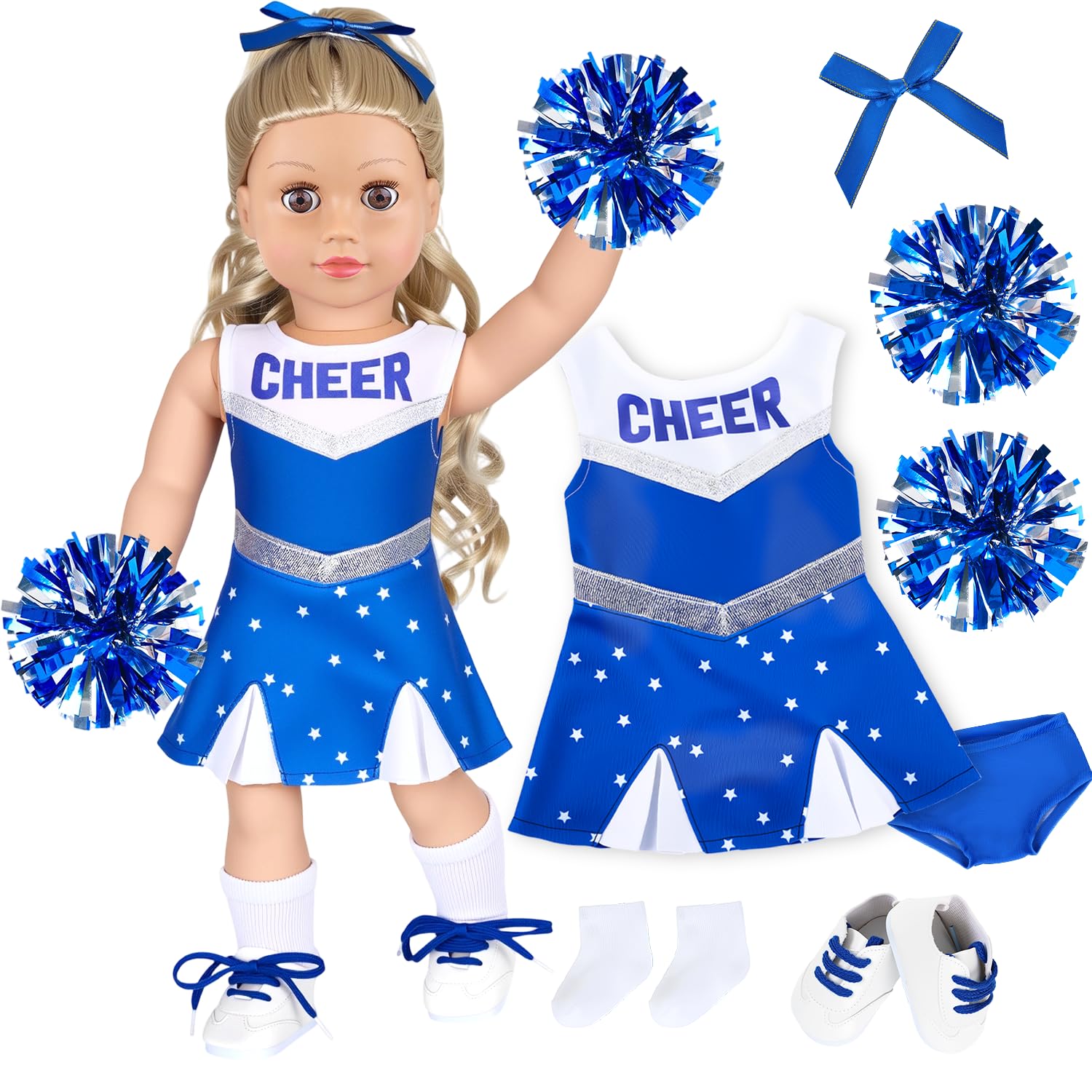 ZITA ELEMENT 18 inch Girl Doll Stylish Cheer Uniform Clothes Accessories
