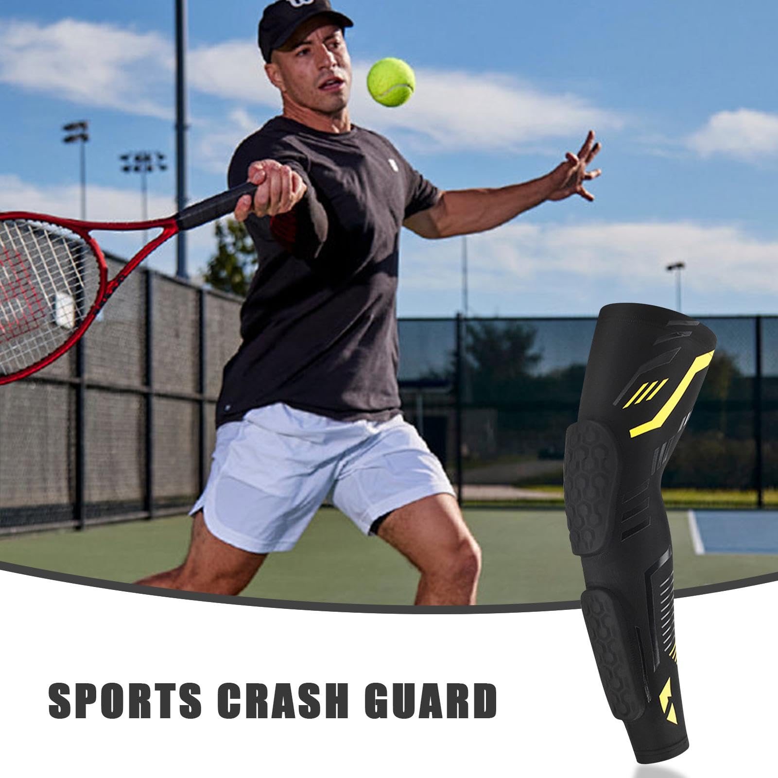 Coudières Volleyball,Coudières de Volleyball - Coudières de protection pour softball avec design séparé en nid d'abeille,Protège-coude de baseball antidérapant et respirant pour jeunes pour