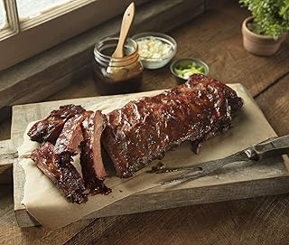 Burgers' Smokehouse Fully Cooked Pork Ribs (Signature Sauced St Louis Style, Four Half Slabs)