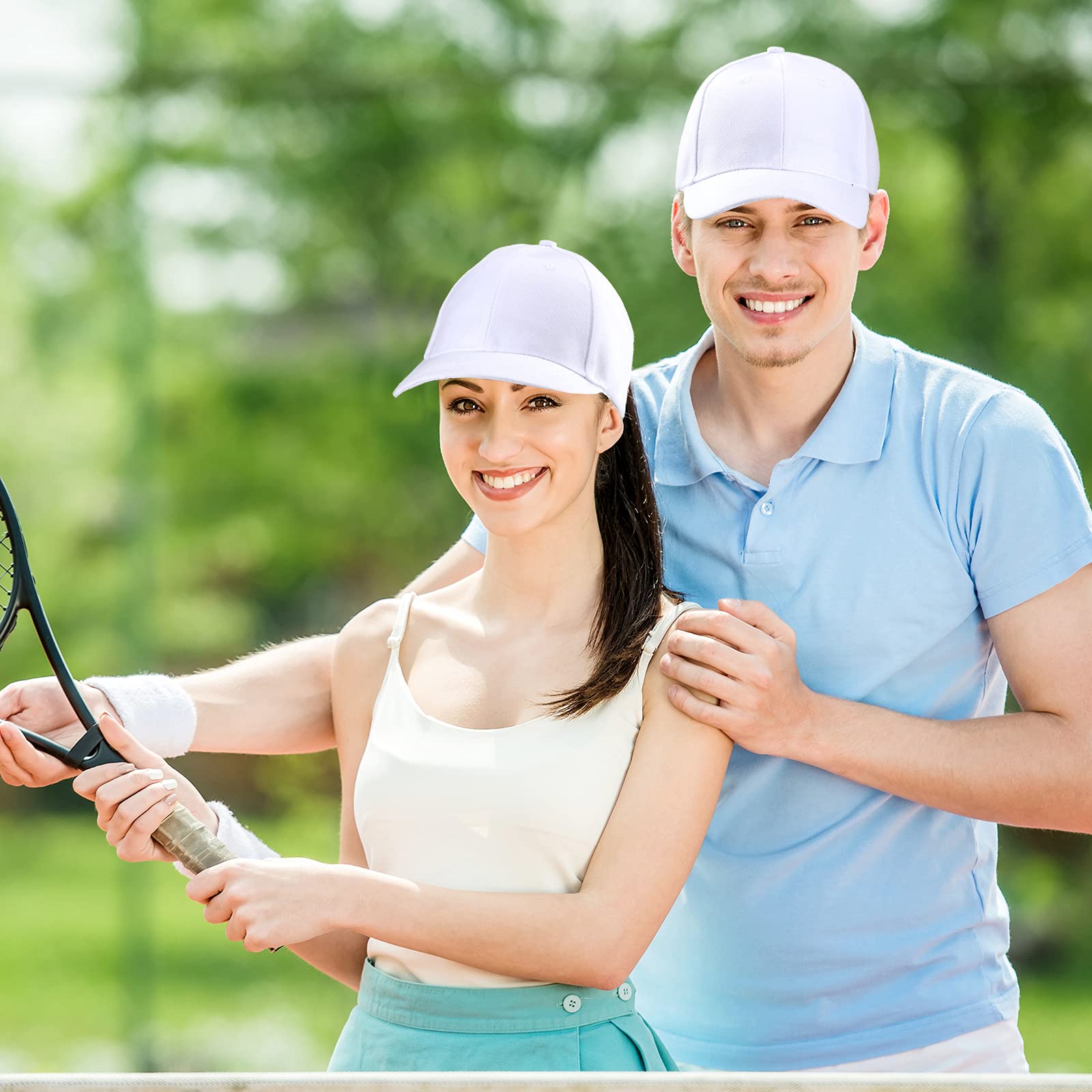 Gorra de béisbol de 8 piezas de tamaño ajustable, sombrero deportivo liso, sombrero de papá, sombrero ajustable para hombres y mujeres, correr, entrenamientos y actividades al aire libre, 8 2