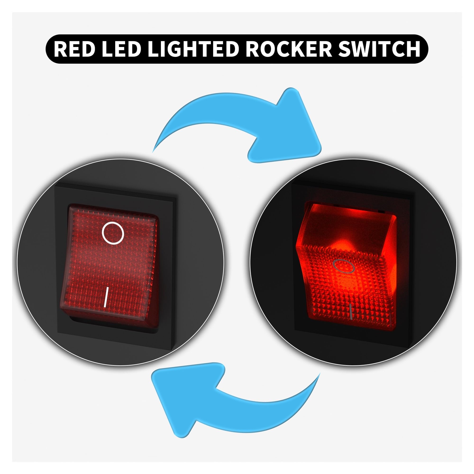 Amazon.com: 4PCS 12V 30A Rocker Switch 220V 4-pin LED
