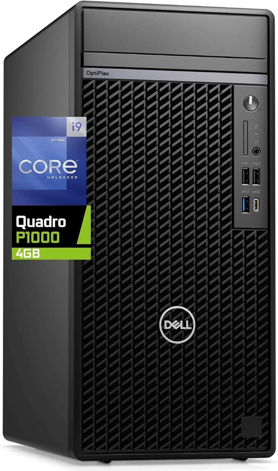 Dell Optiplex Desktop Plus Computer Intel Core i9-12900K 64GB RAM 2TB NVMe PCIe SSD Nvidia Quadro P1000 4GB