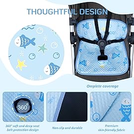INFANZIA Dry Seat, Car Seat Protector Waterproof Carseat Liner Potty Training Toddlers, Baby and Infants, Piddle Pad for Carseats Strollers (Blue, 1 Pack