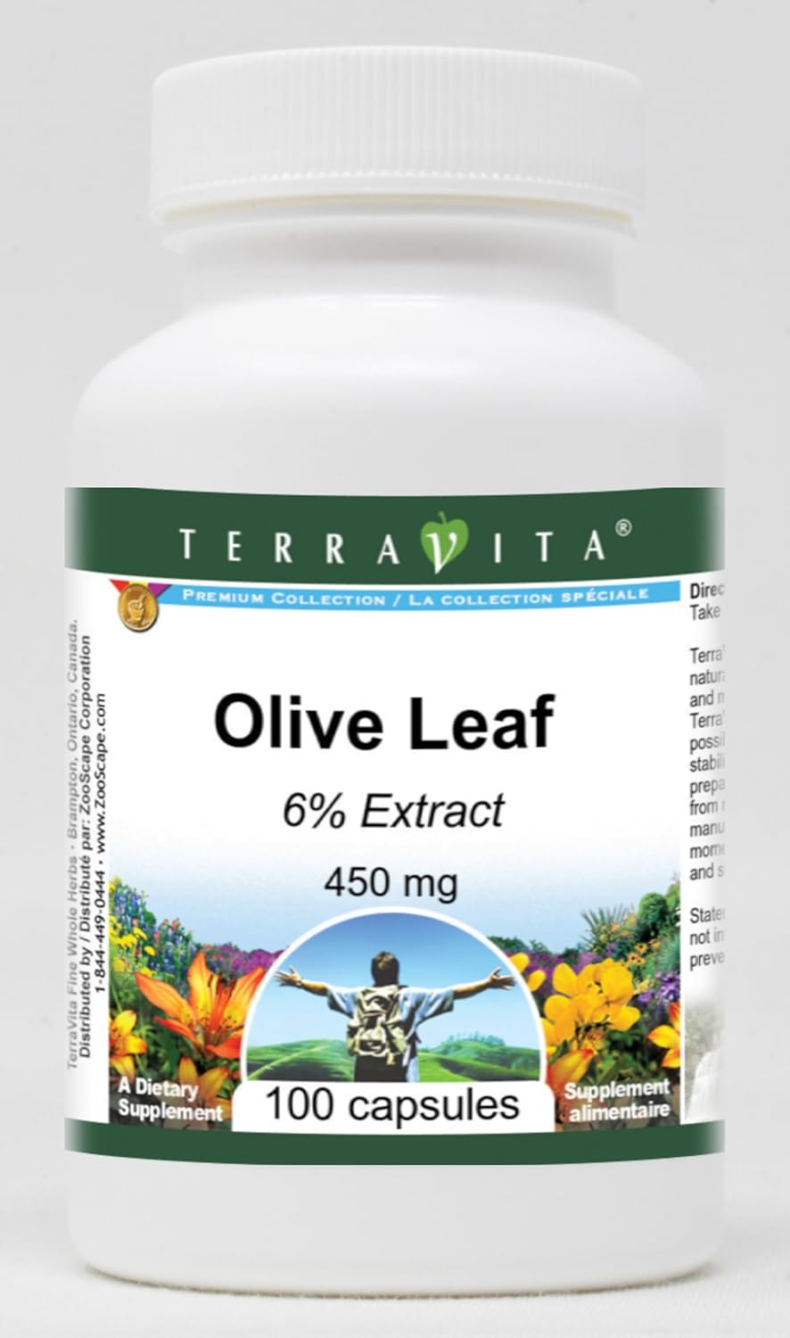 Olive Leaf 6% - 450 mg (100 Capsules, ZIN: 521832) - 3 Pack