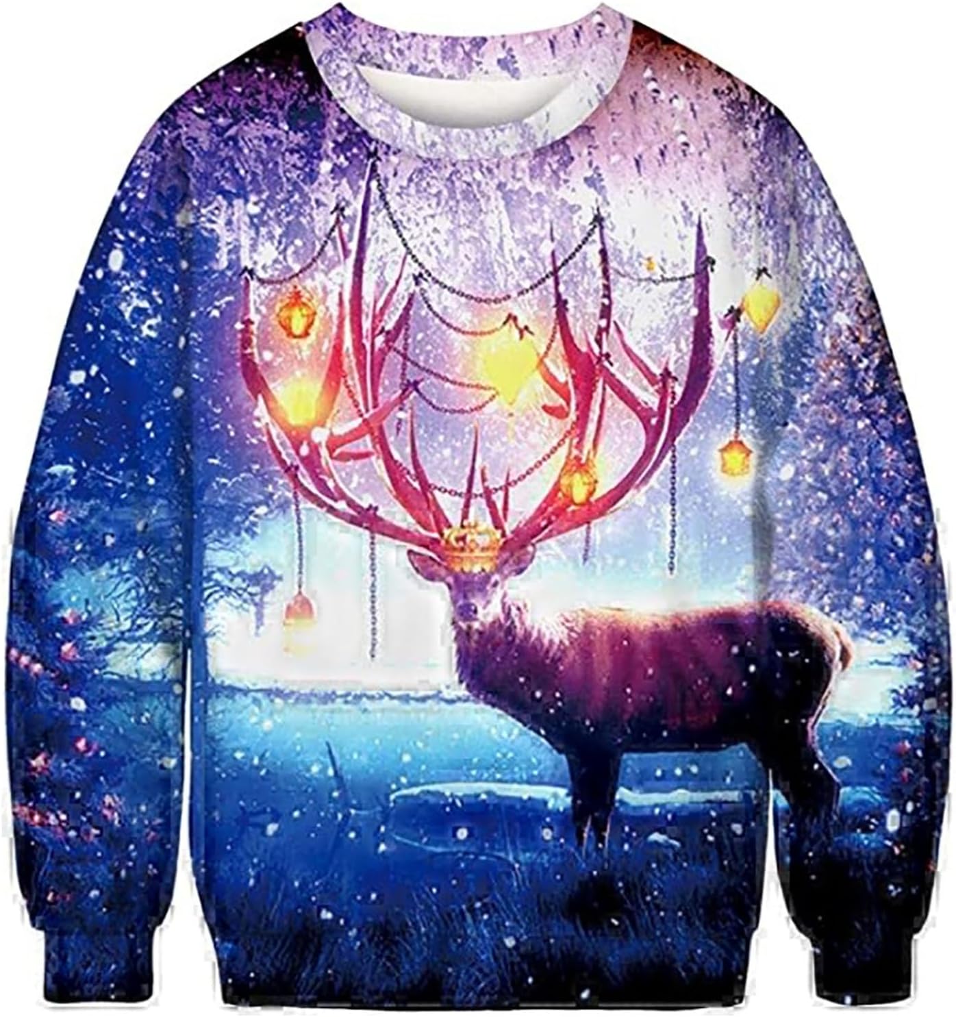 Pull De Noël Homme Moche Et Drôle - Sweat-shirt Ample Imprimé Pour Fêtes Et Soirées à Thème