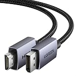 UGREEN 4K DisplayPort to HDMI Cable 1080P@120Hz, DP 1.2 Cord Alu Braided Unidirectional Compatible with Monitor, Desktop, HDTV, Laptop, AMD, NVIDIA, 6FT