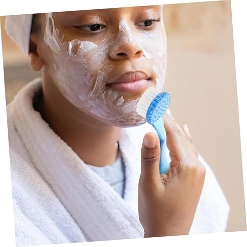 Miniatura 6 de Artibetter Cepillo facial de silicona, 4 piezas, cepillo de limpieza facial con mango, cepillo exfoliante facial de cerdas suaves, cepillo limpiador