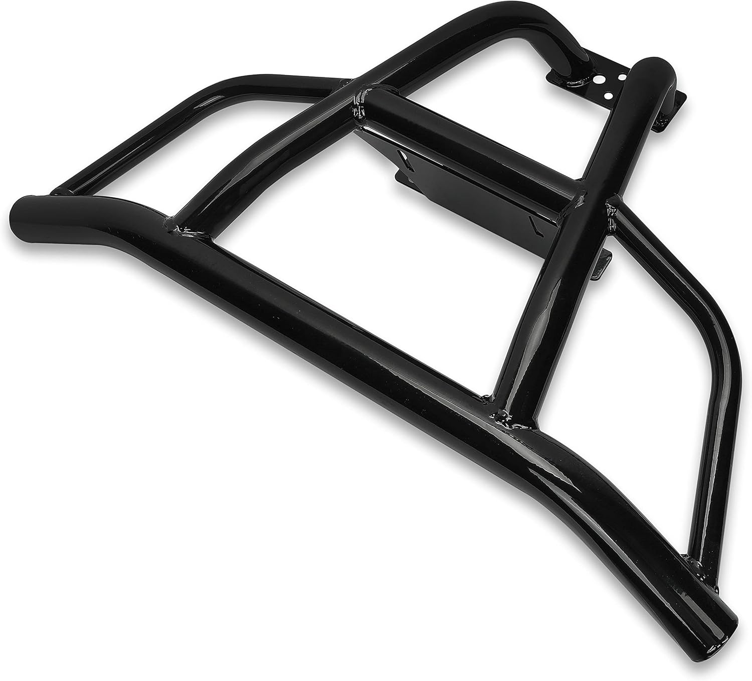 KUAFU Front Bumper Brush Guard Compatible with 2014-2023 Polaris RZR XP 4 1000 Turbo S Black Steel Heavy Duty Accessories