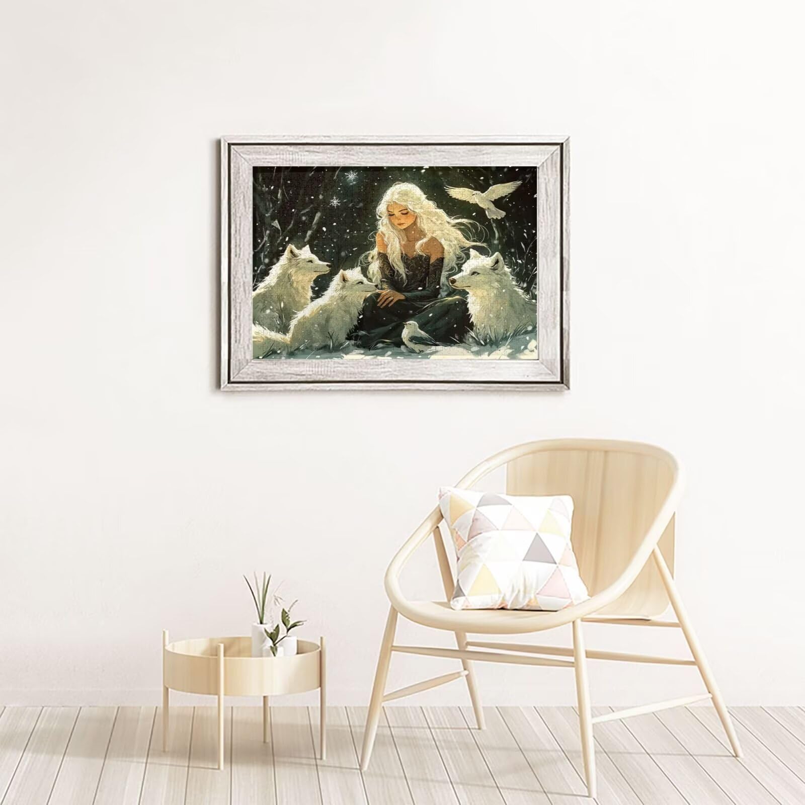 Frau Puzzle 2000 Teile Erwachsene Puzzle Tier Design für Erwachsene und Beginner, HD Farbe HolzPuzzle mit Geschenkbox Verpackung for Zimmer Deko Wohnzimmer, Geschenke für Frauen 70x100cm -z1421