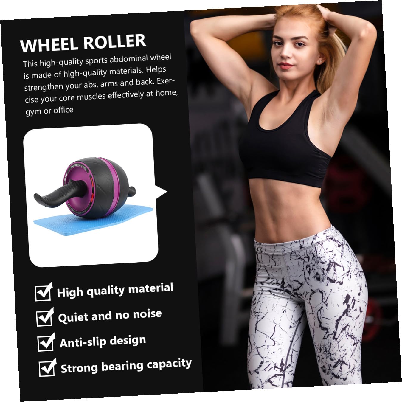 attrezzature per esercizi esercizio Allenamento allenatore ruota formazione muscolo attrezzatura sport esercizi palestra gym set delle ruote ab macchina AbS Grey