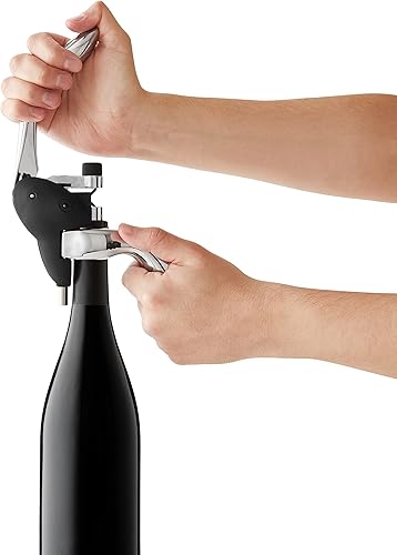 Miniatura 5 de Houdini Sacacorchos Abridor de vino, incluye cortador de papel de aluminio y espiral extra, negro