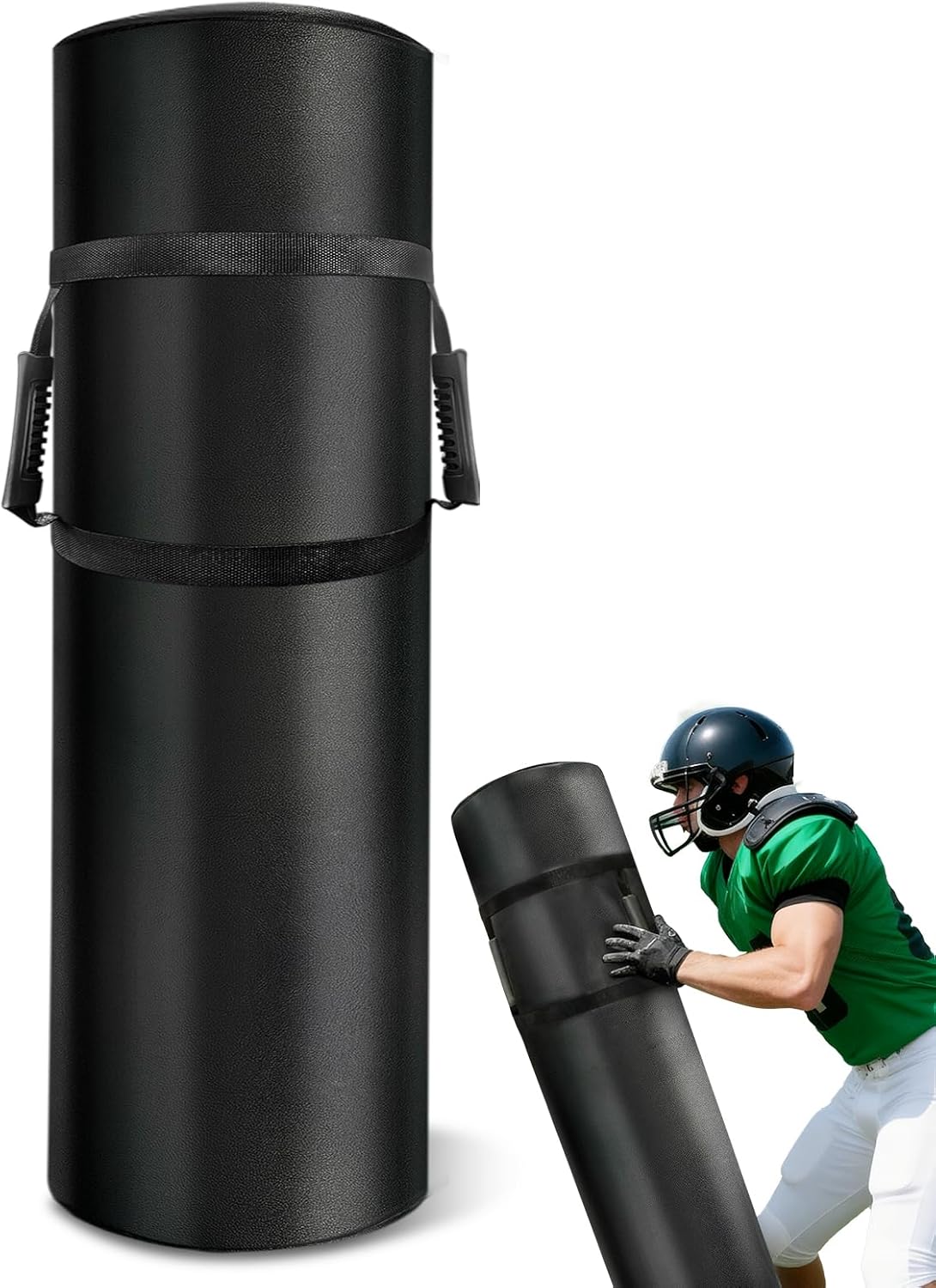 High Density Foam Tackling Dummies for Football 48 * 12 Inch Football Tackle Dummy with Handles Tackle Equipment for Martial Arts, Basketball, Contact Drills