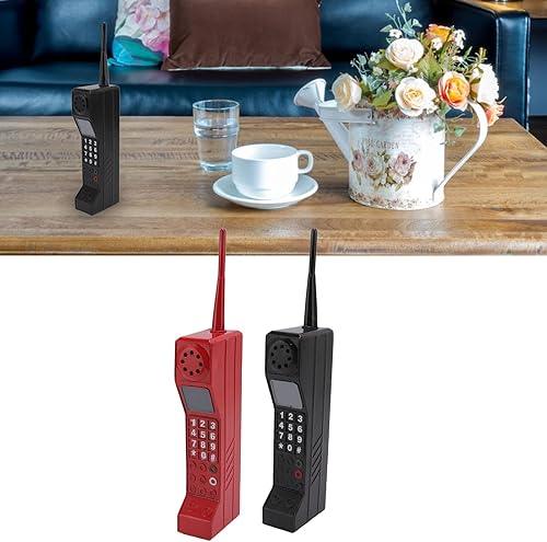 Miniatura 5 de Teléfono móvil retro, teléfono móvil inflable, adorno retro para teléfono celular de ladrillo, para decoración de fiesta de Halloween de los años 80