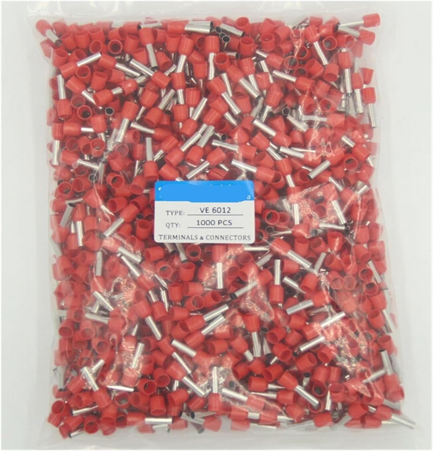 E6012 Bootlace Ferrules crimp terminal For 6.0mm AWG12 12mm length of Pin terminales electricidad VUQLDHAYZ