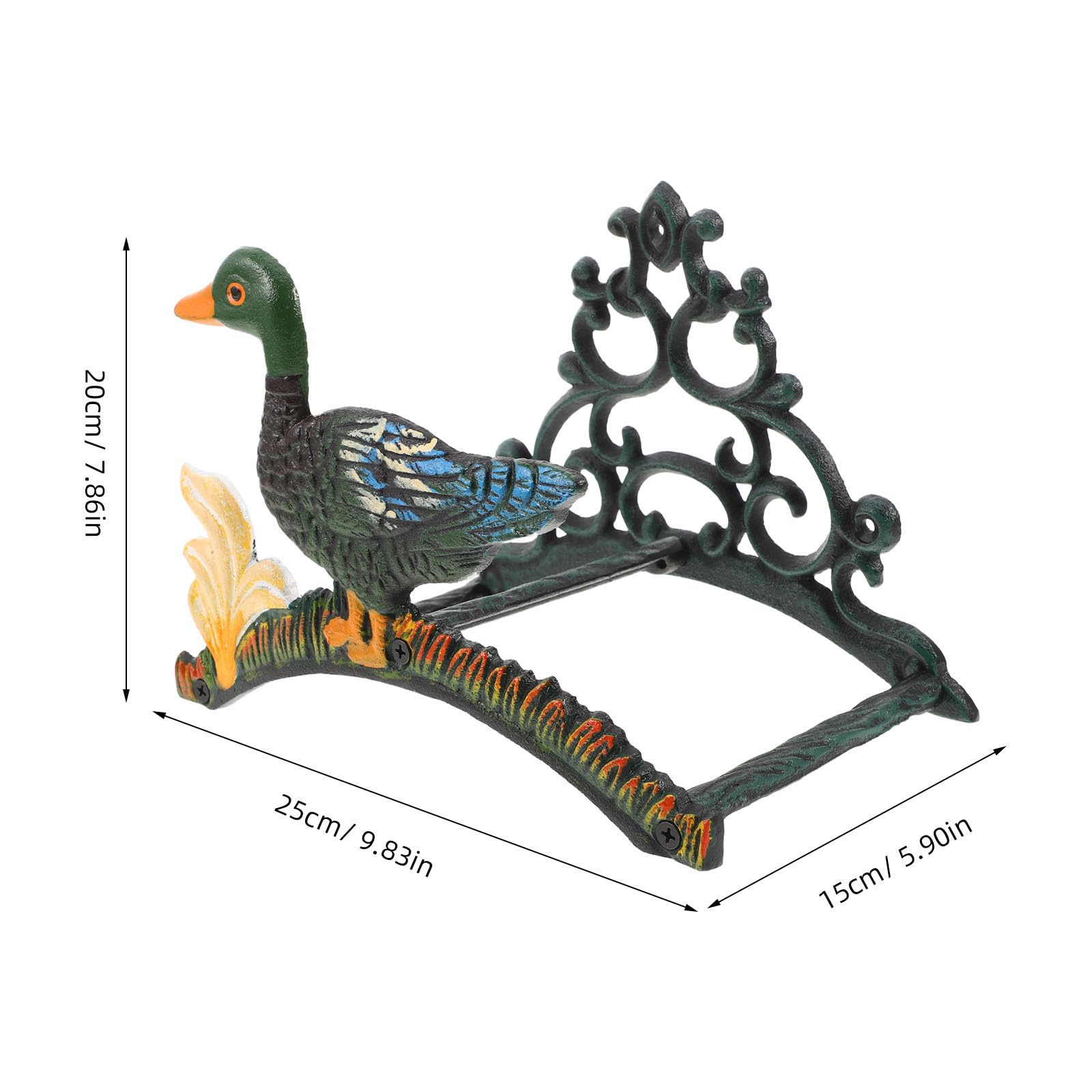 Toyvian Duck Geformter Wand Gartenschlauchhalter aus Gusseisen