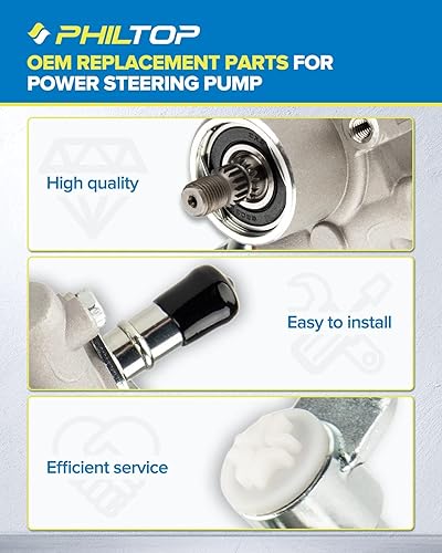 Miniatura 396 de PHILTOP Bomba de dirección asistida 20-806 OE apta para Aveo5 2007 2008, Aveo 2008, bomba de asistencia asistida 96801443, bombas de dirección