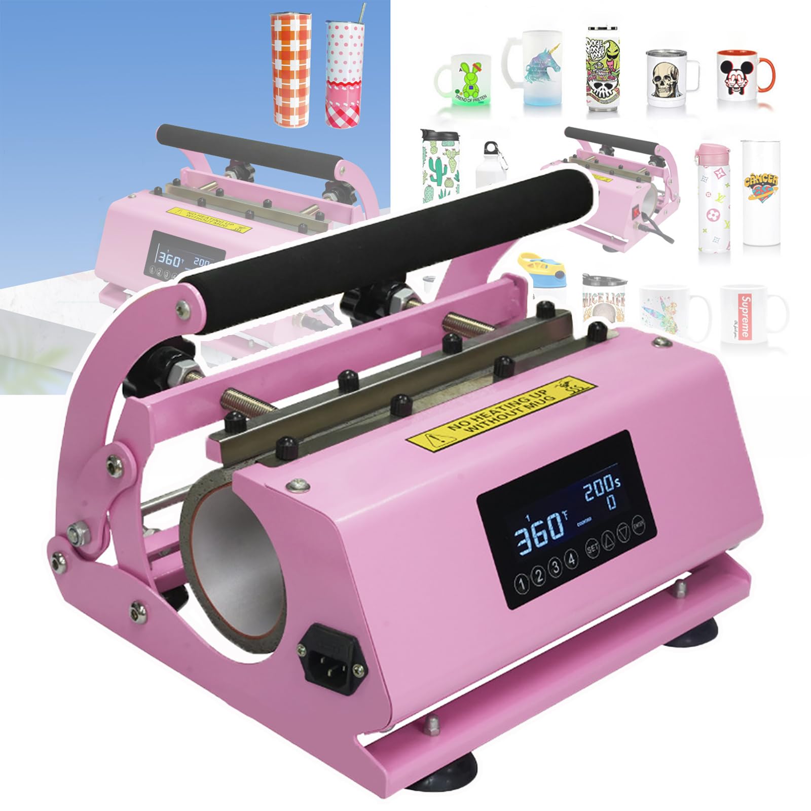 Presse à chaud pour tasses et gourdes de 11-30 Oz en cuisine