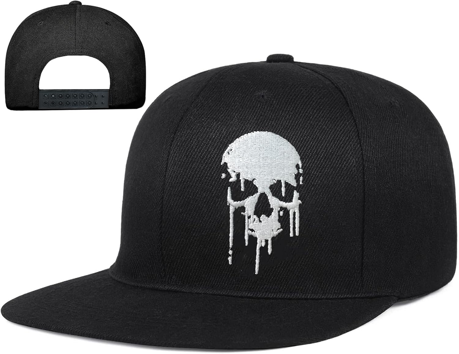 Embroidery Snapback Hats for Men Embroidered Flat Bill Brim Hats for Men