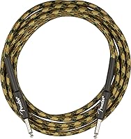 Vista 13 de Fender 10-Foot Professional Instrument Cable, Straight-Angle, Desert Camo - 2 Pack