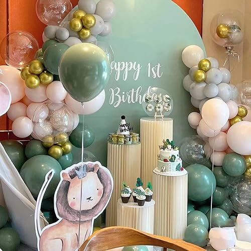 Miniatura 5 de Soportes cilíndricos para fiesta, 3 piezas, columnas de cartón plegables, pedestal, mesas cilíndricas para fiestas, baby shower, boda, cumpleaños,