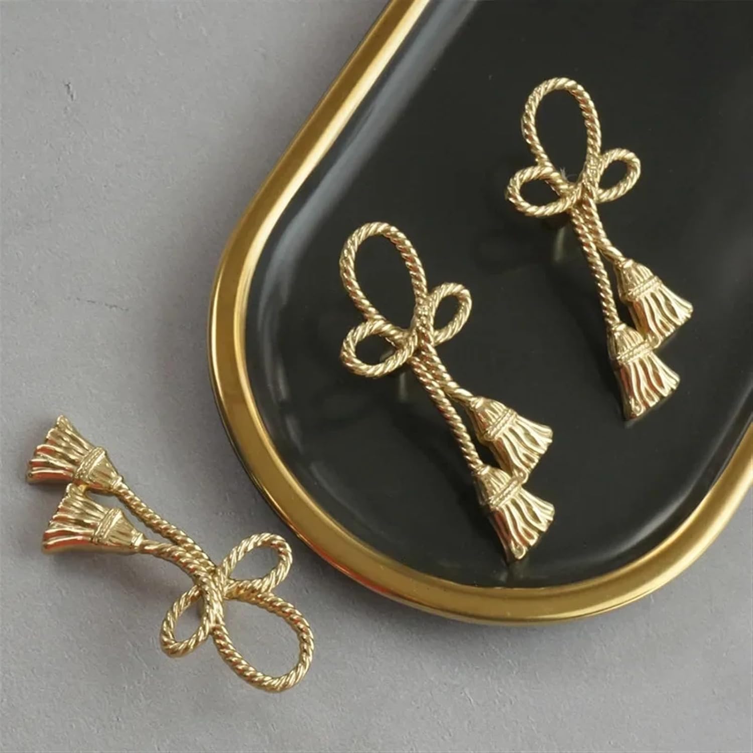 Pure Brass Handle Creative Rope Shape Kitchen Wardrobe Cabinet Door Handles Cabinet Pulls Drawer Knobs Furniture Decor Hardware 1Pcs