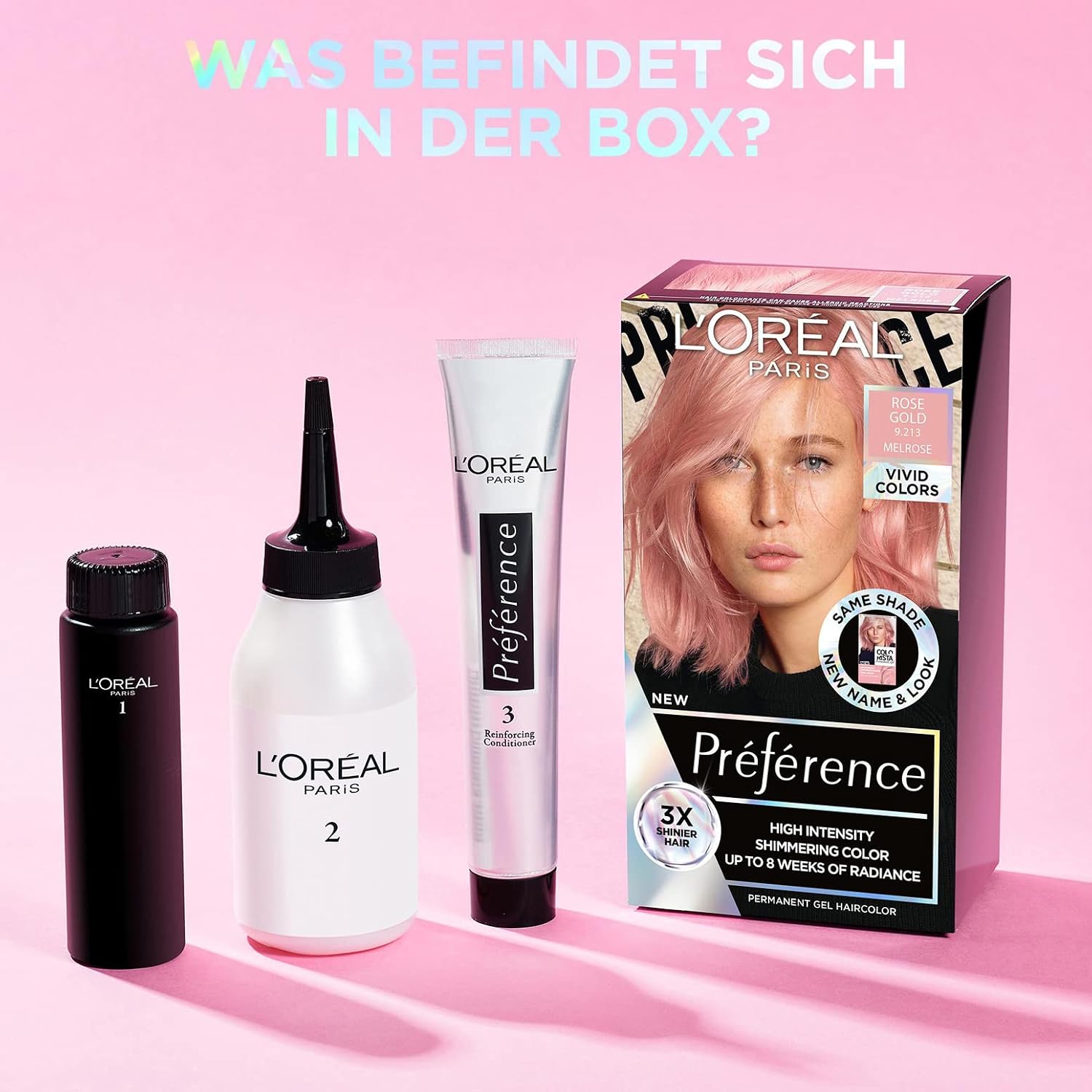 L’Oréal Paris Preference Краска для волос, 9.213 Розовое золото, 150 мл, упаковка может отличаться