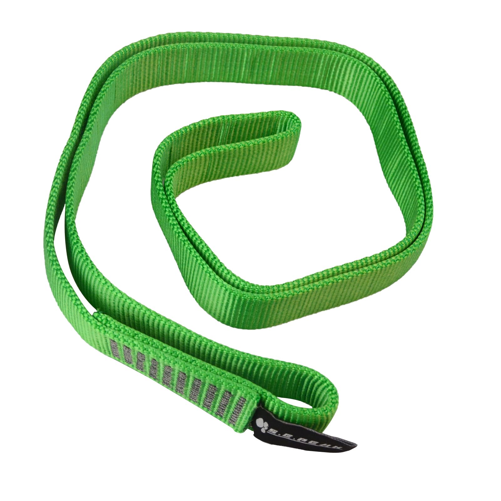 SEPEAK 25mm Nylon Climbing Sling Loop Runners, 29KN/6520 lbs, 1-Inch Tubular Webbing, Sturdy Sewn Strap for Arborist,Climbing,Positioning,Rigging, Ziplining, Anchoring,Hanging,1pc,26inch,Green