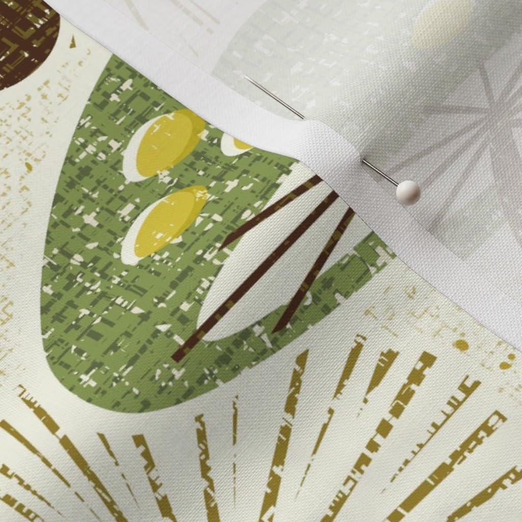 Spoonflower Fabric - Autumn Mushrooms Printed on Petal Signature Cotton Fabric by The Yard - Sewing Quilting Apparel Crafts Decor