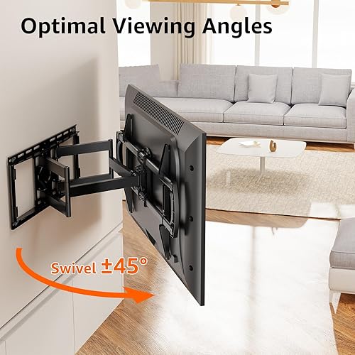 Miniatura 2 de ELIVED Soporte de pared de TV resistente para la mayoría de televisores de 42 a 90 pulgadas de hasta 200 libras, VESA máximo de 31.496 x 15.748 in,