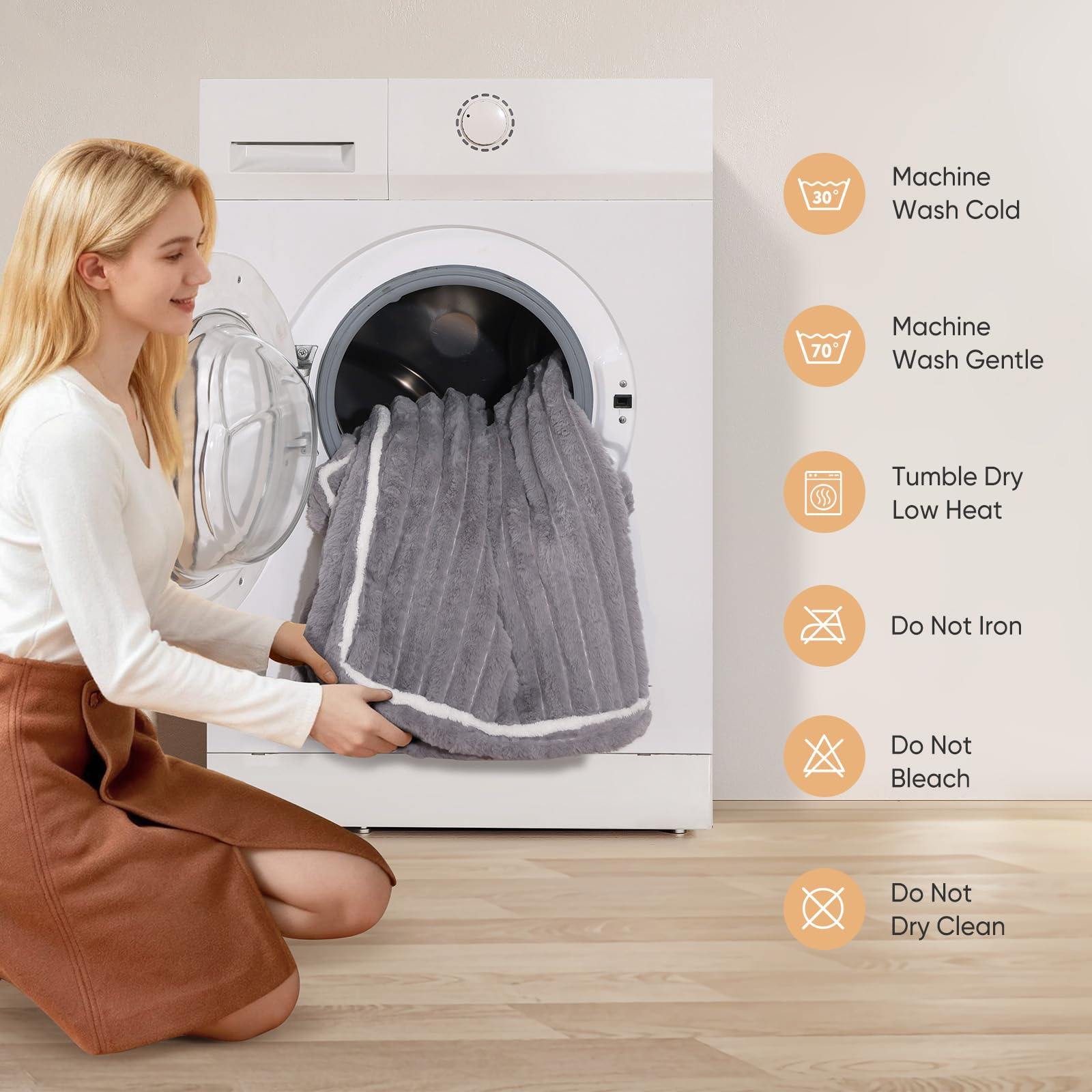 Hundebett Grosse Hunde: Abnehmbare & waschbare Hundematte – Weicher Plüschstoff – rutschfeste Unterseite – Druckentlastende Stützmatte für erholsamen Schlaf von Hunden Grau 112 x 90 x 13cm | Waschbarer Bezug (Kaninchenfell Plüsch), Shredded Foam, Rutschfe