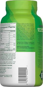 Vitafusion GLP-1 Support Fiber Plus Vitamins D, B12 and Folate Gummy Vitamins, Citrus Flavor, Sugar Free, 90 Count, 30 Day Supply
