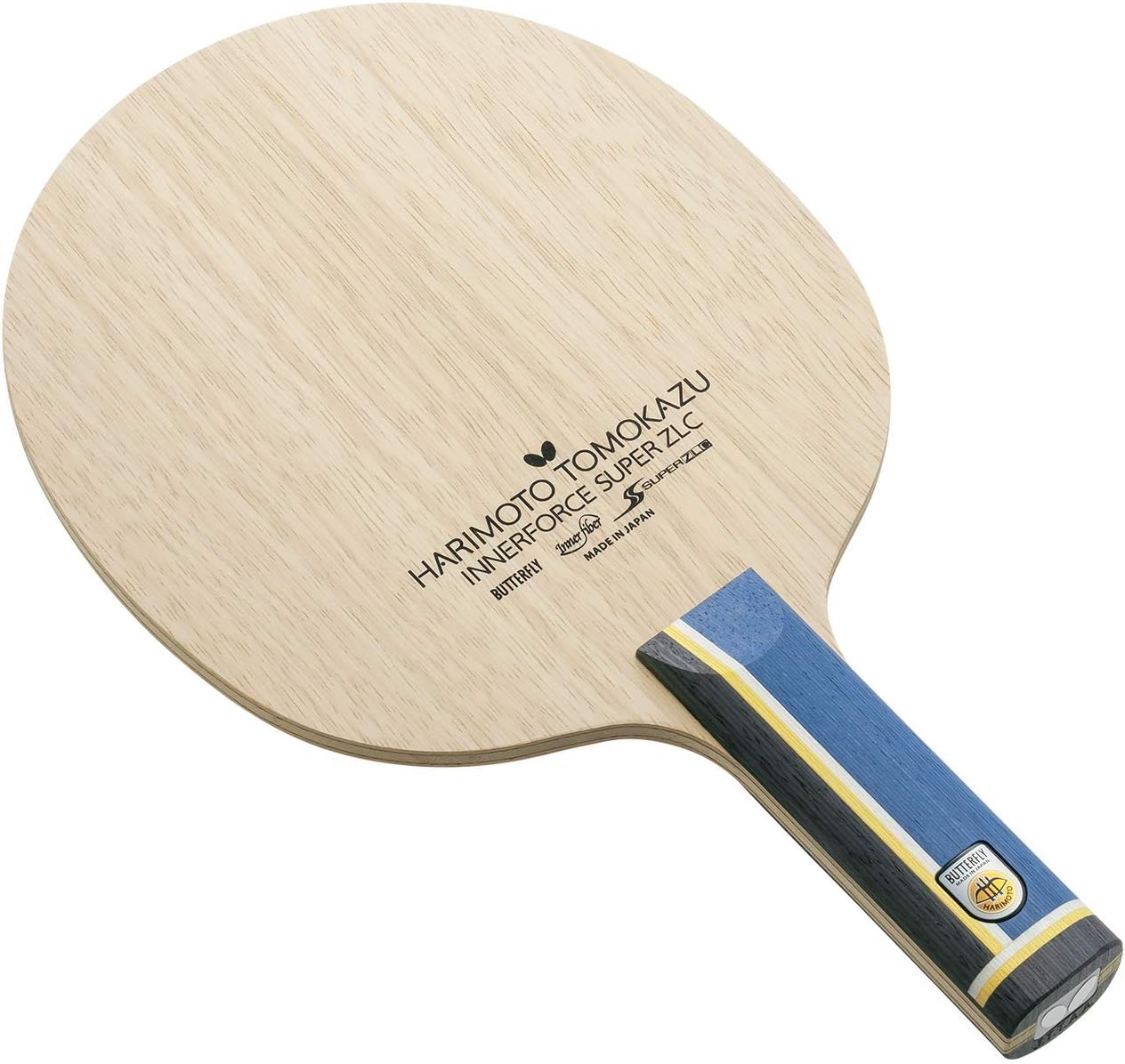 Butterfly Harimoto Innerforce Super ZLC Table Tennis Blade - Super ZL Carbon Blade - Professional Butterfly Table Tennis Blade - Available in an, FL, and ST Shakehand Handle Styles - Made in Japan