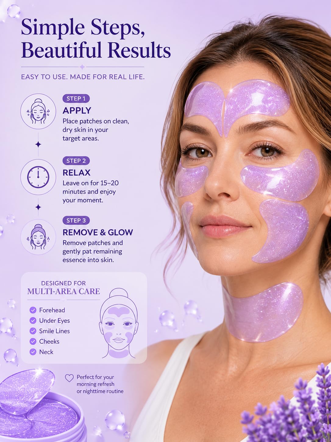 Collagen Eye Patches, Hydrating Under Eye Masks, Helps Improve the Appearance of Fine Lines & Puffiness, Refreshing Skin Care for Women & Men, 60 Count