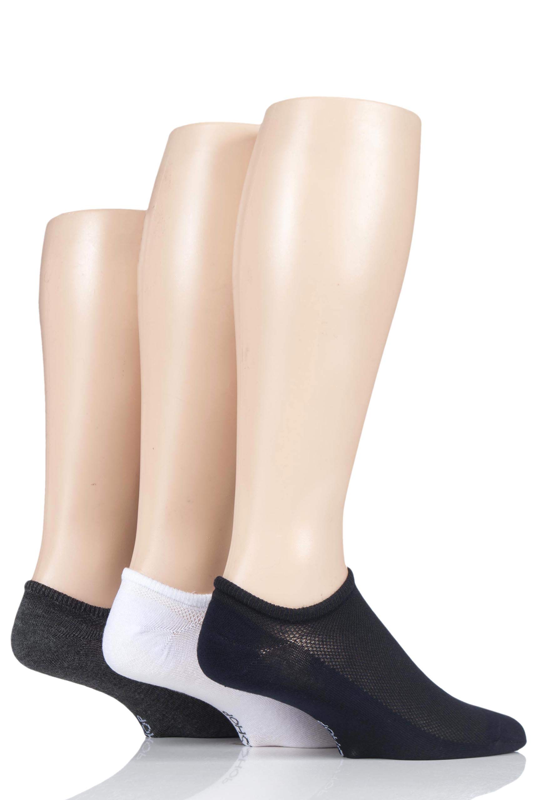 SockShop Men's Bamboo Liner Socks - Size 7-11 - Grey