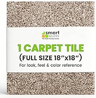 Vista 13 de Smart Squares Easy Street Premium - Azulejos de alfombra hechos en los Estados Unidos, 18 x 18 pulgadas, acolchado suave, aspecto sin costuras