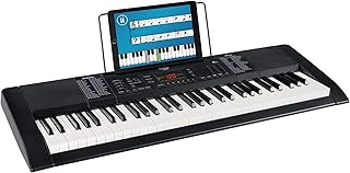 Funkey 61 Edition Keyboard (300 Sounds, 300 Rhythmen, 10 Demo Songs, Netzteil, Notenständer) schwarz