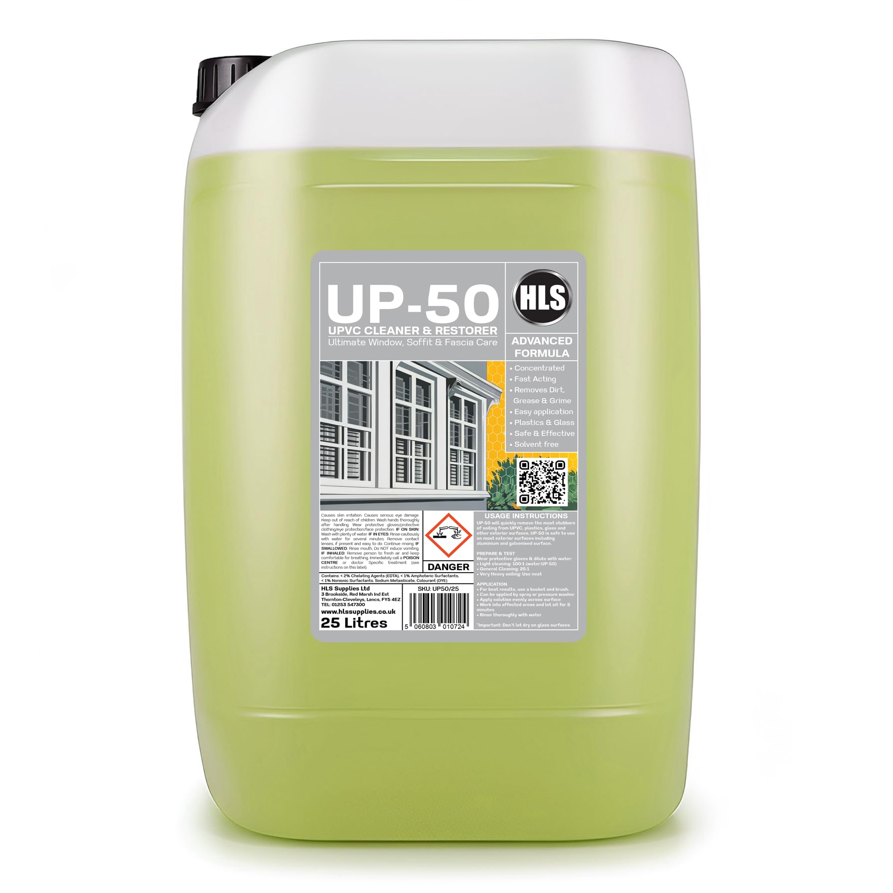 25L UP-50 UPVC Cleaner and Restorer - UPVC Cleaner for Windows and Doors