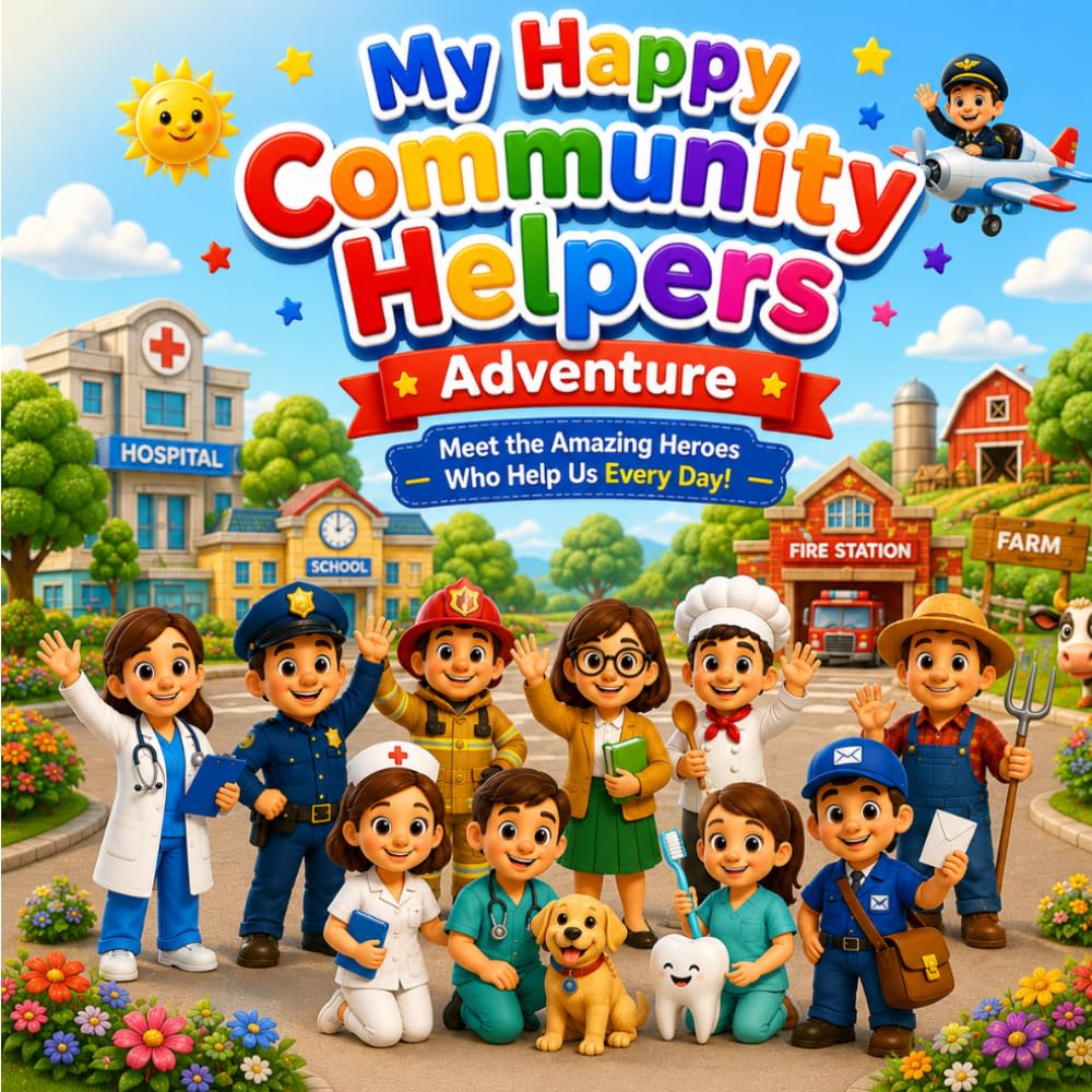 My Happy Community Helpers Adventure: Meet the Amazing Heroes Who Help Us Every Day! (My Happy Learning Adventure)