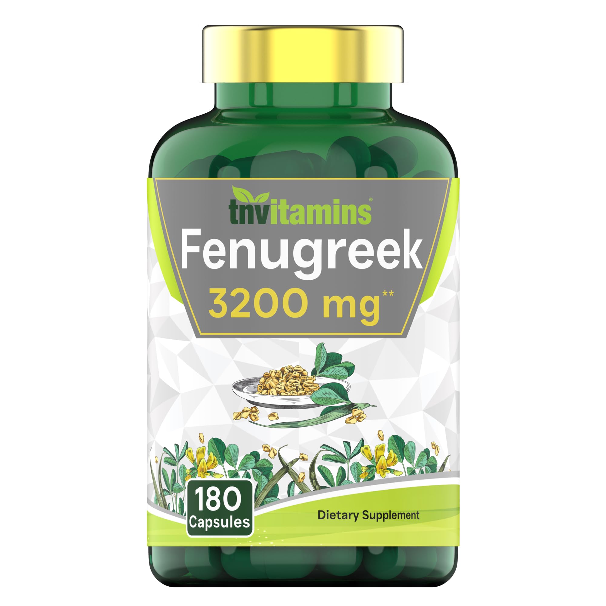 TNVitamins Fenugreek Capsules 3200 mg