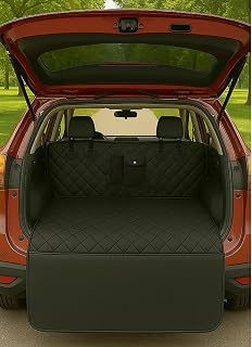 Fidozen Universal Waterproof Cargo Liner for SUV & Truck - 55x78" Non-Slip Dog Trunk Mat, Back Seat Protector, Pet Barrier