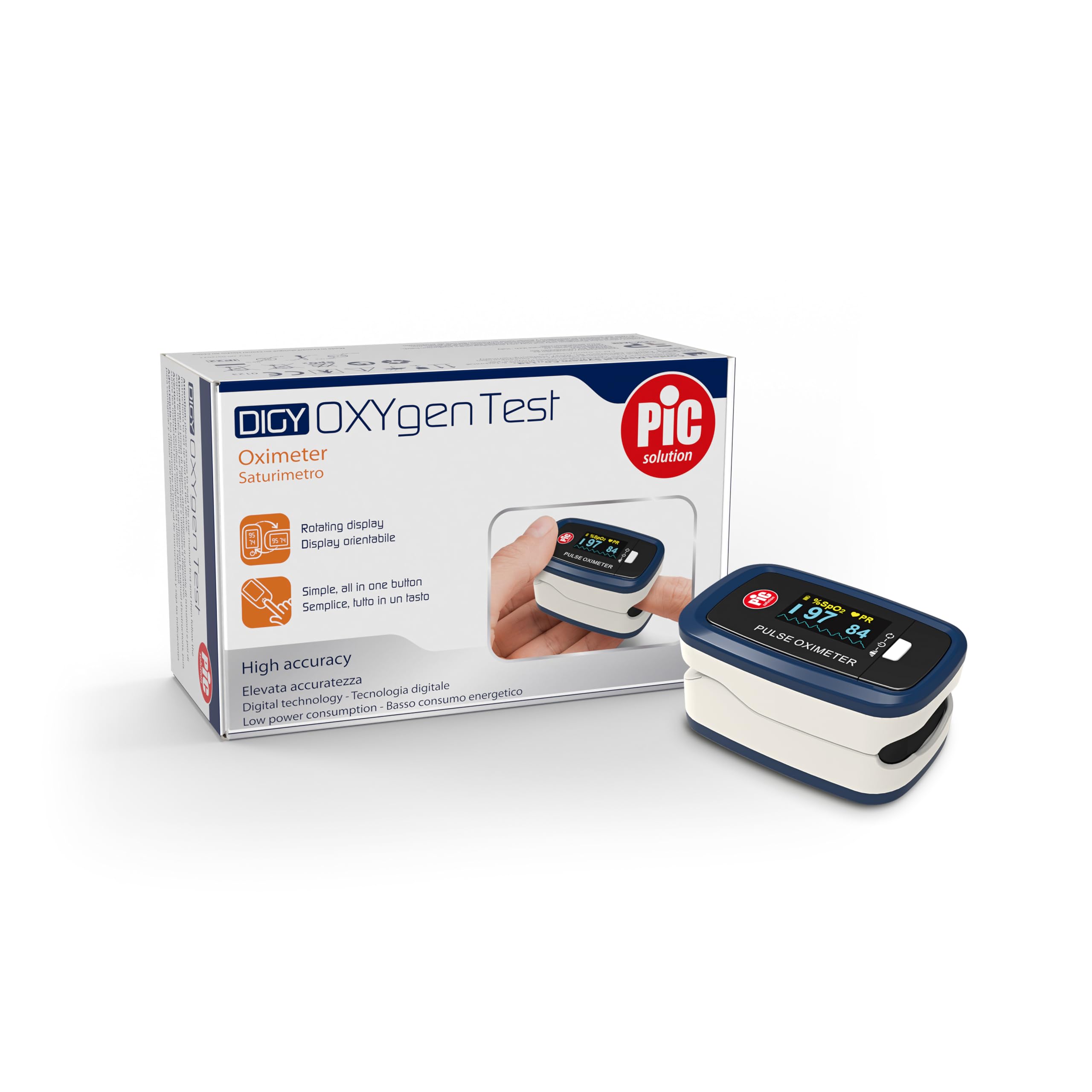 Pic Solution Saturimetro Digy Oxy Gen Test