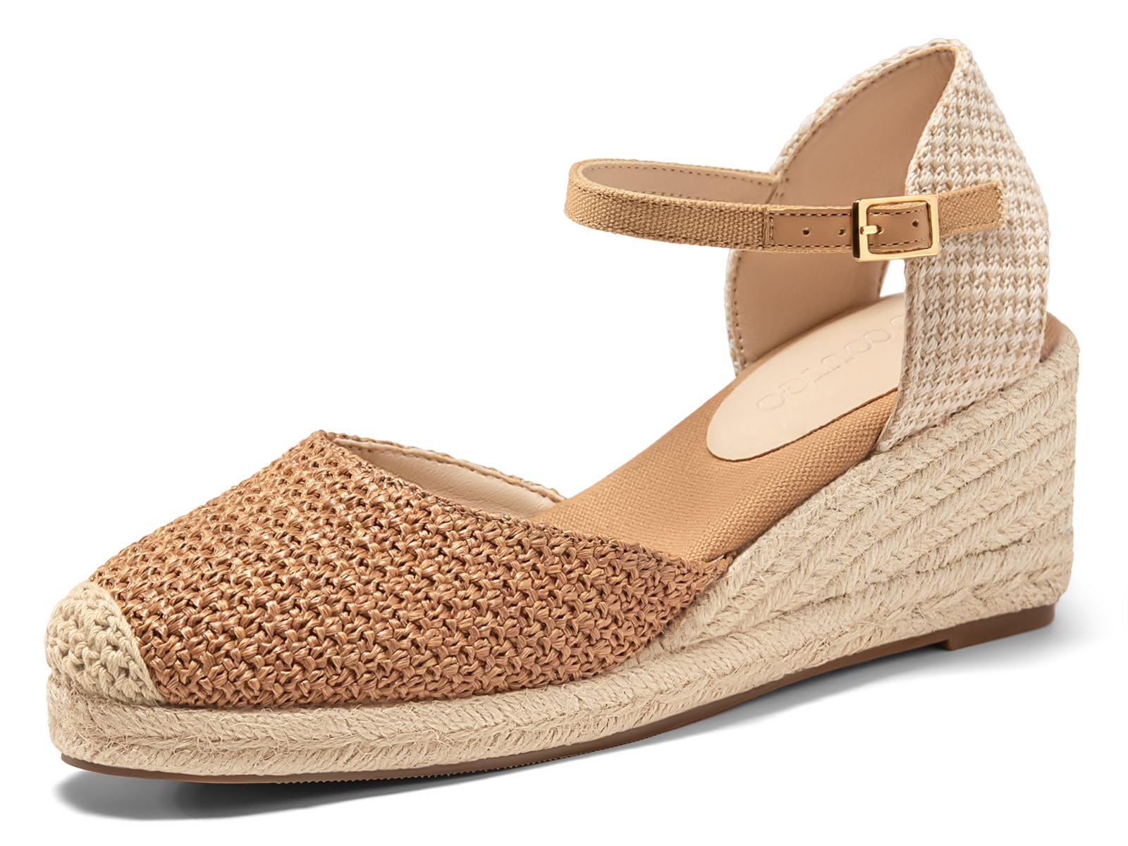 Coutgo Women's Platform Wedge Espadrilles Sandals