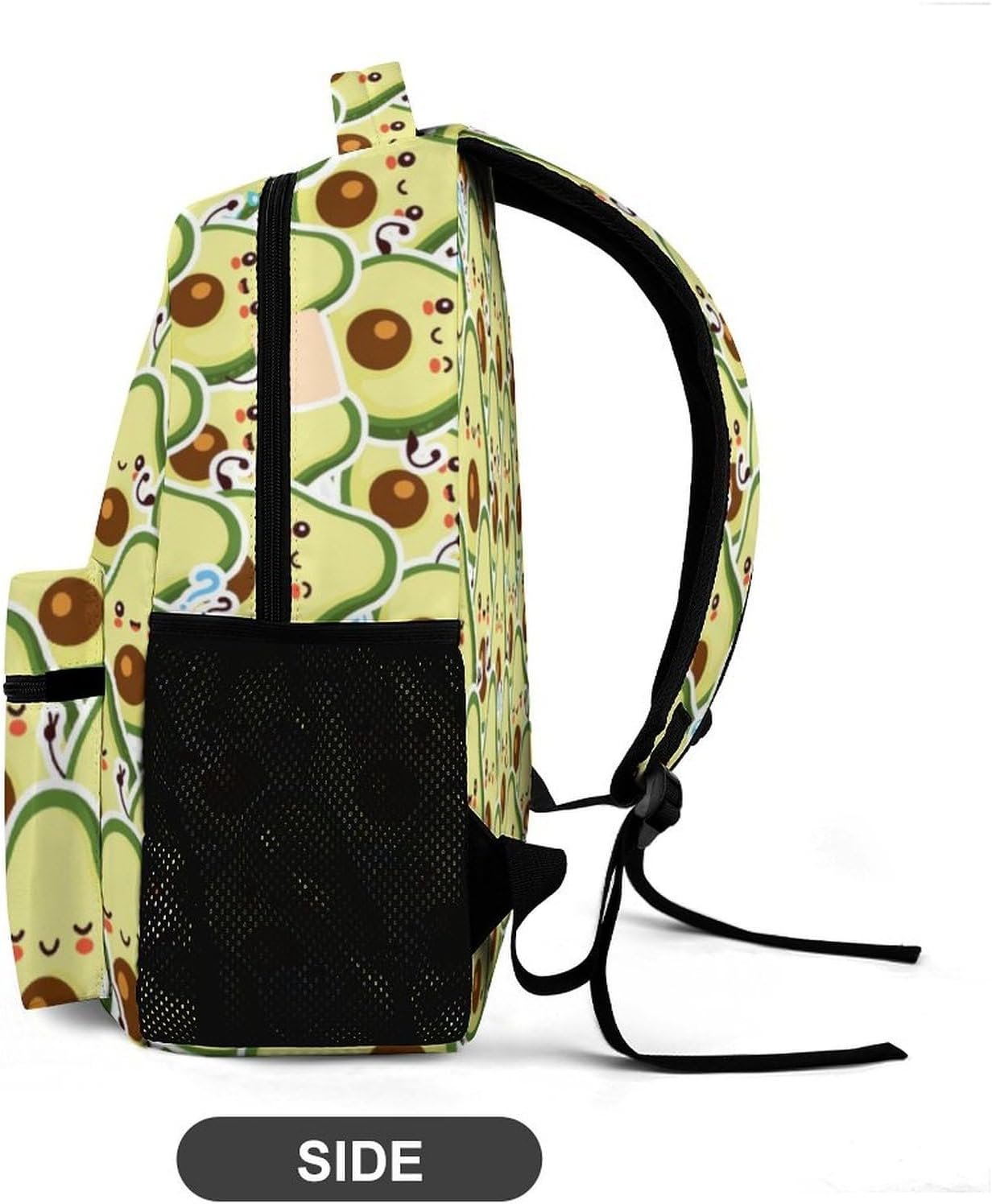 Avocado School Backpack for Kids Girls Boys, 16 Inch Cute Avocado Themed Bookbag, Personalized School Backpack for Students Children, Lightweight, Large Capacity - Image 5