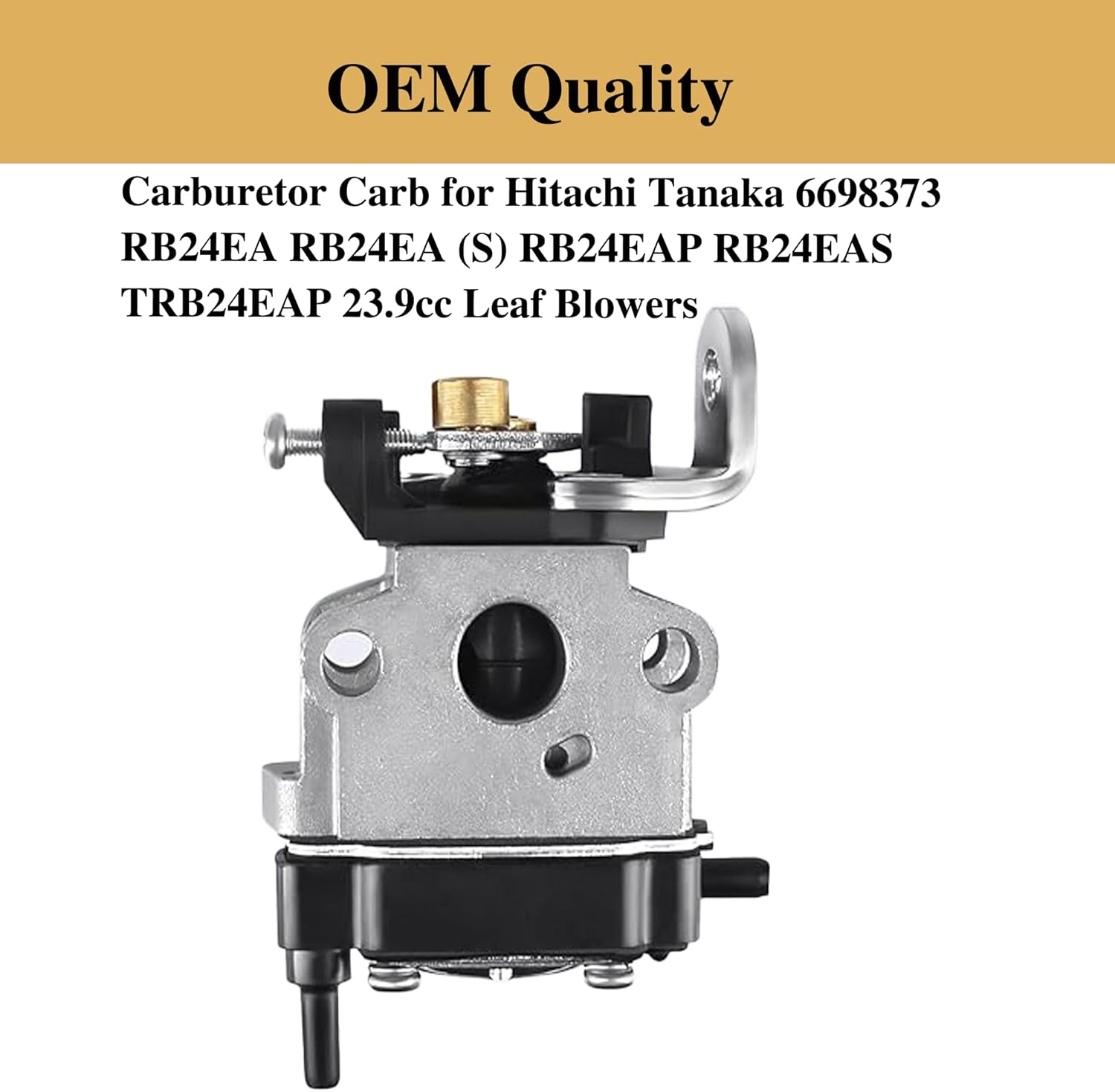 Carburetor Carb for Hitachi Tanaka 6698373 RB24EA RB24EA (S) RB24EAP RB24EAS TRB24EAP 23.9cc Leaf Blowers with Air Filter Fuel Line Kit and Grommet